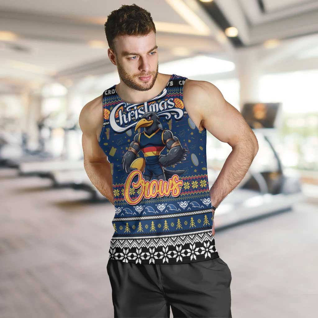 Personalized Crows Rugby Xmas Men Tank Top Australia AFL Mascot