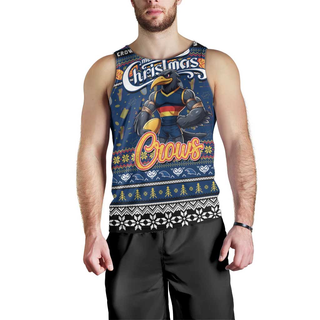 Personalized Crows Rugby Xmas Men Tank Top Australia AFL Mascot