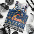 Personalized Crows Rugby Xmas Men Tank Top Australia AFL Mascot