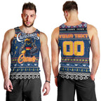 Personalized Crows Rugby Xmas Men Tank Top Australia AFL Mascot