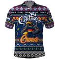 Personalized Crows Rugby Xmas Polo Shirt Australia AFL Mascot