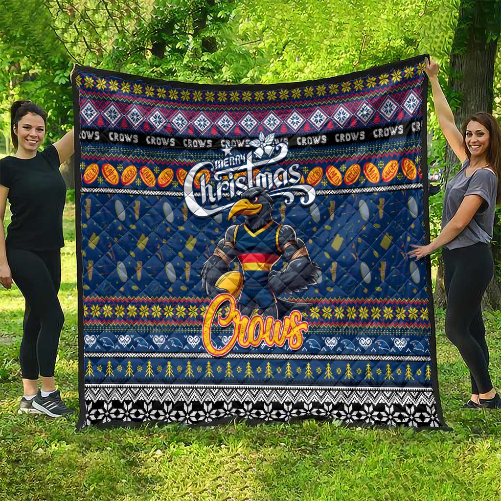 Crows Football Xmas Quilt Australia AFL Mascot