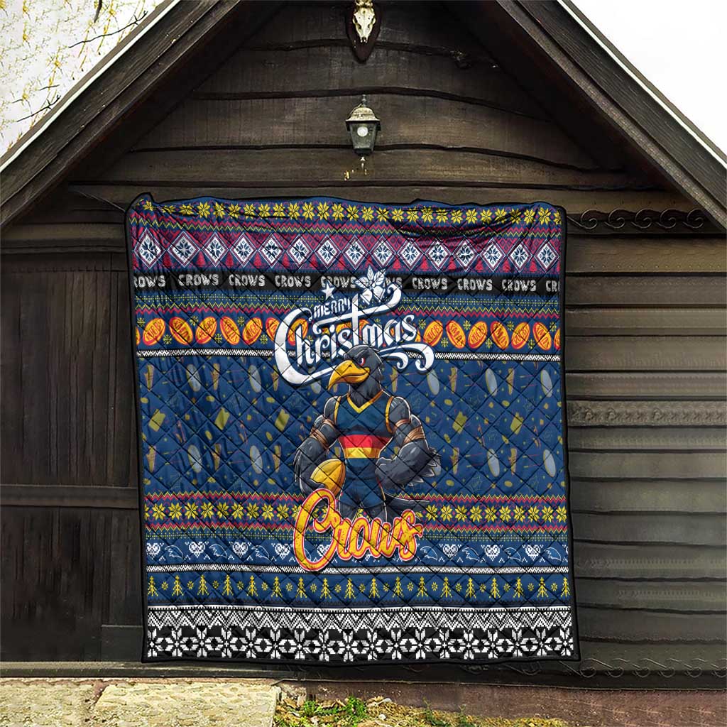 Crows Football Xmas Quilt Australia AFL Mascot
