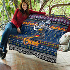 Crows Football Xmas Quilt Australia AFL Mascot