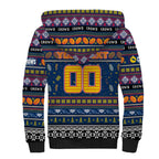 Personalized Crows Rugby Xmas Sherpa Hoodie Australia AFL Mascot