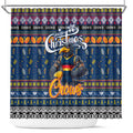 Crows Football Xmas Shower Curtain Australia AFL Mascot