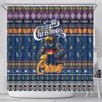 Crows Football Xmas Shower Curtain Australia AFL Mascot