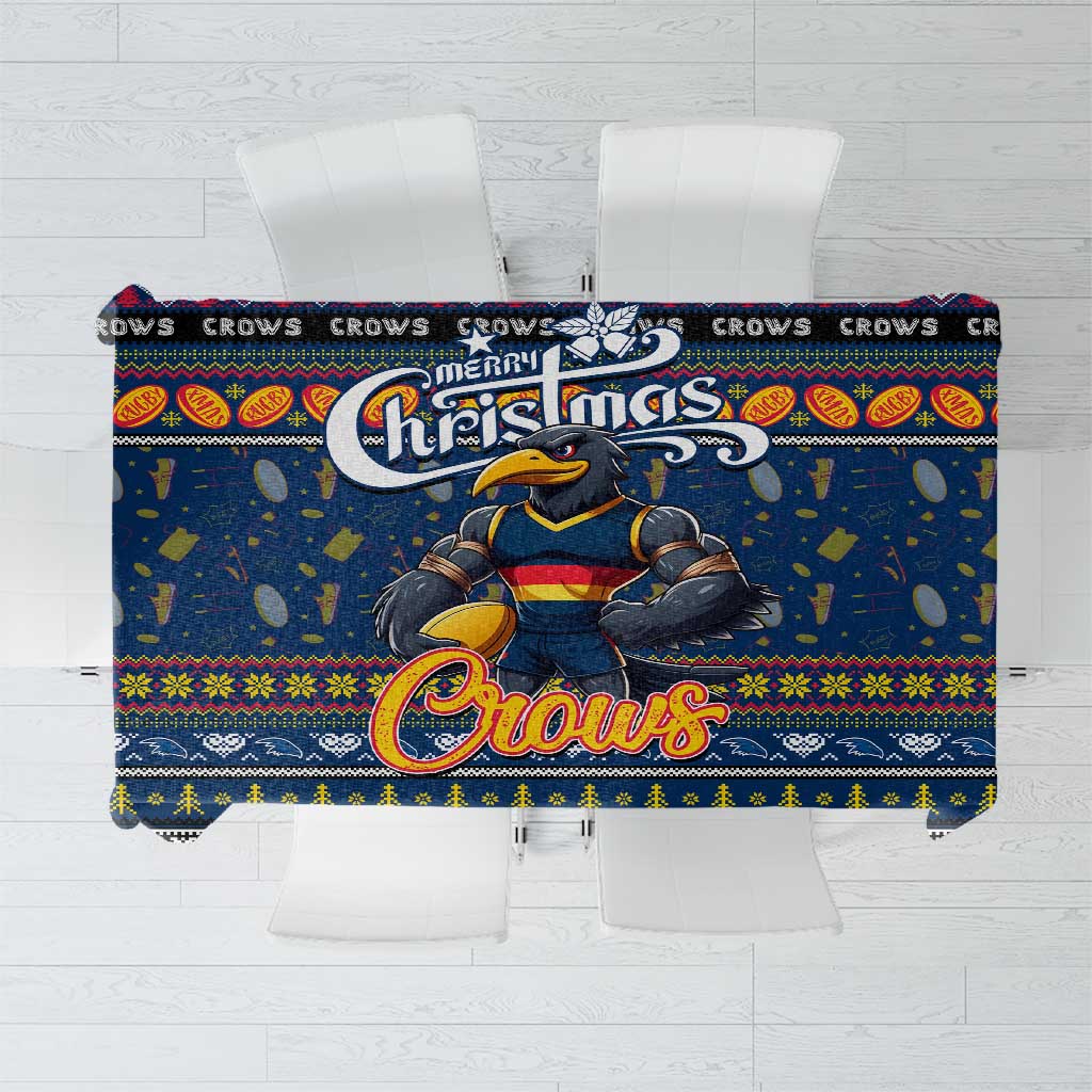 Crows Football Xmas Tablecloth Australia AFL Mascot