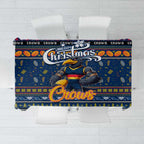 Crows Football Xmas Tablecloth Australia AFL Mascot