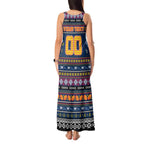 Personalized Crows Rugby Xmas Tank Maxi Dress Australia AFL Mascot