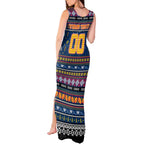 Personalized Crows Rugby Xmas Tank Maxi Dress Australia AFL Mascot