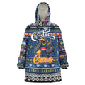 Personalized Crows Rugby Xmas Wearable Blanket Hoodie Australia AFL Mascot