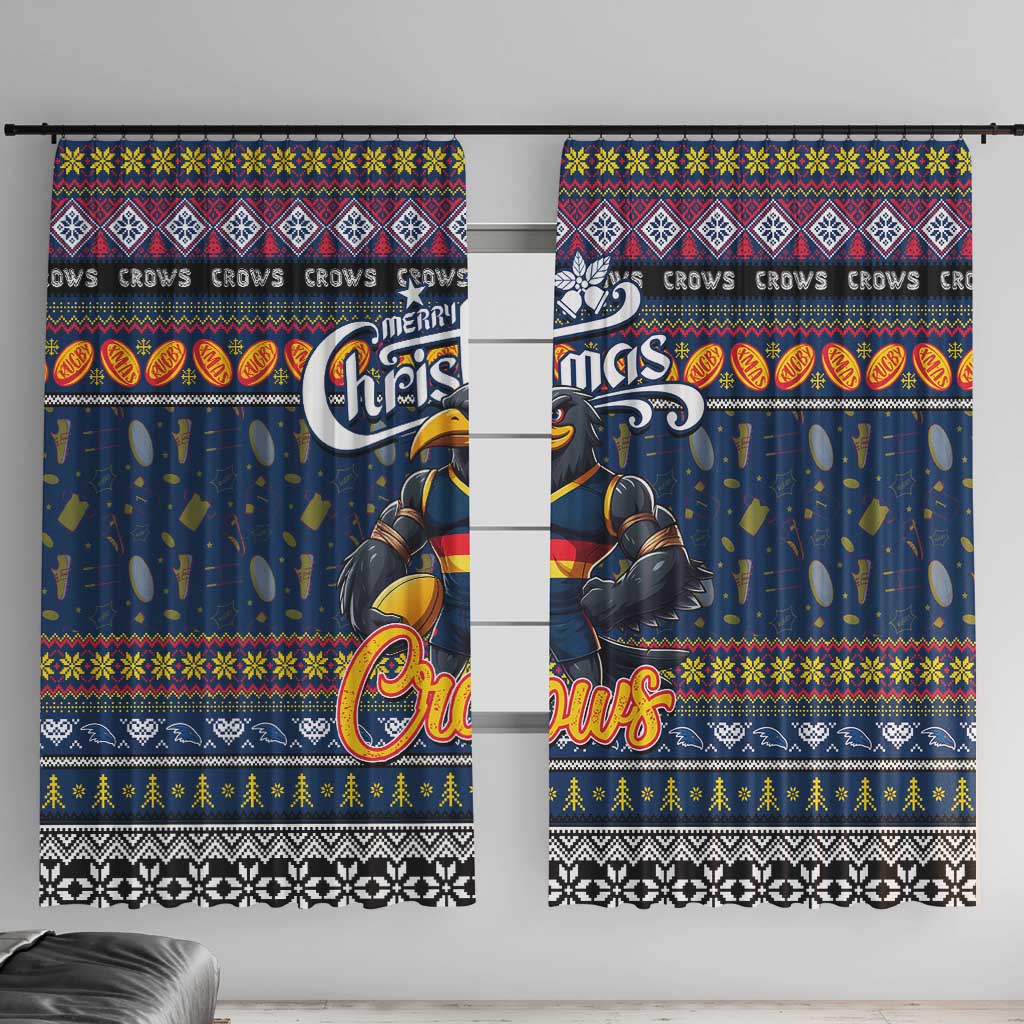 Crows Football Xmas Window Curtain Australia AFL Mascot
