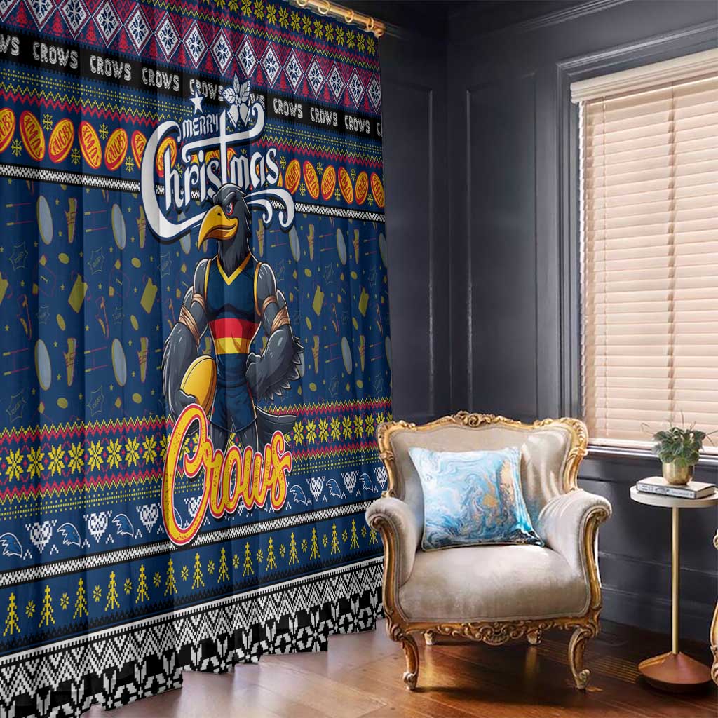 Crows Football Xmas Window Curtain Australia AFL Mascot