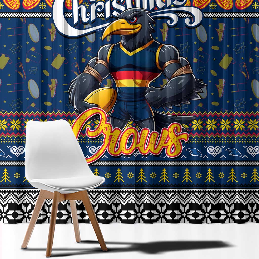 Crows Football Xmas Window Curtain Australia AFL Mascot