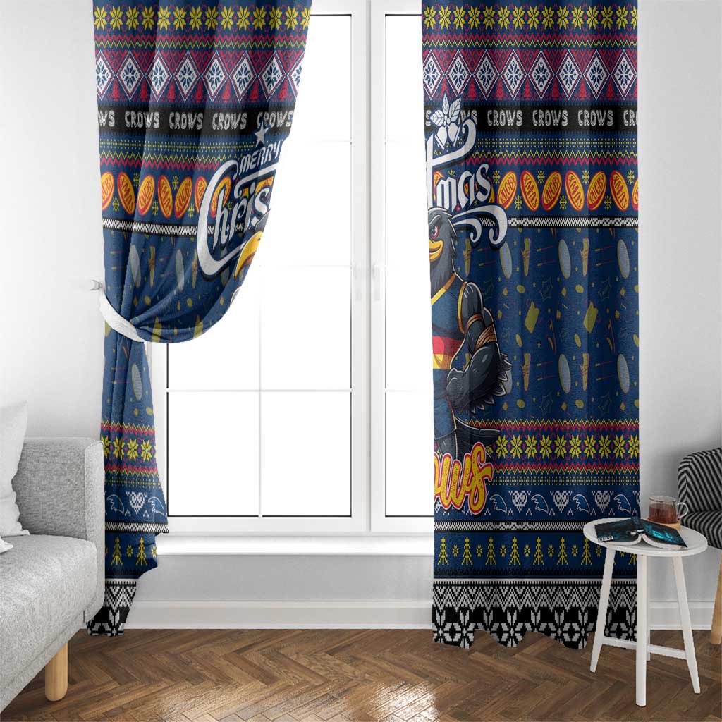 Crows Football Xmas Window Curtain Australia AFL Mascot