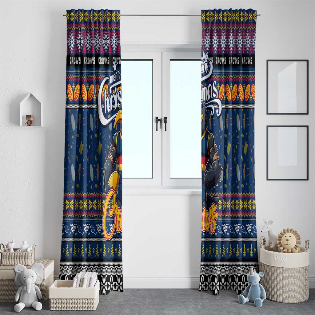 Crows Football Xmas Window Curtain Australia AFL Mascot
