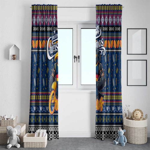 Crows Football Xmas Window Curtain Australia AFL Mascot