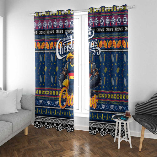Crows Football Xmas Window Curtain Australia AFL Mascot
