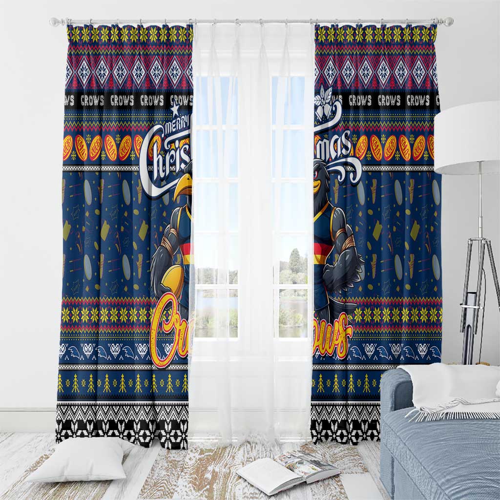 Crows Football Xmas Window Curtain Australia AFL Mascot