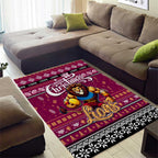 Lions Football Xmas Area Rug Australia AFL Mascot