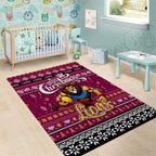 Lions Football Xmas Area Rug Australia AFL Mascot