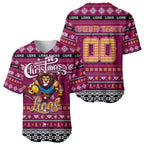 Personalized Lions Rugby Xmas Baseball Jersey Australia AFL Mascot