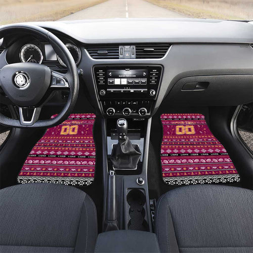 Lions Football Xmas Car Mats Australia AFL Mascot