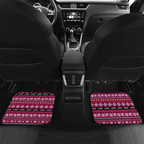 Lions Football Xmas Car Mats Australia AFL Mascot