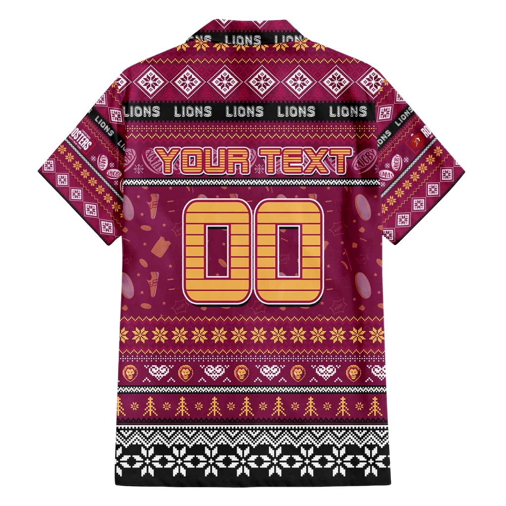 Personalized Lions Rugby Xmas Hawaiian Shirt Australia AFL Mascot