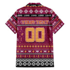 Personalized Lions Rugby Xmas Hawaiian Shirt Australia AFL Mascot
