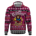 Personalized Lions Rugby Xmas Hoodie Australia AFL Mascot