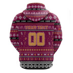 Personalized Lions Rugby Xmas Hoodie Australia AFL Mascot