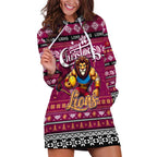 Personalized Lions Rugby Xmas Hoodie Dress Australia AFL Mascot