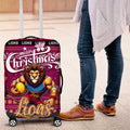 Lions Football Xmas Luggage Cover Australia AFL Mascot