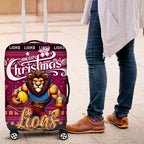 Lions Football Xmas Luggage Cover Australia AFL Mascot