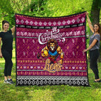 Lions Football Xmas Quilt Australia AFL Mascot