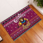 Lions Football Xmas Rubber Doormat Australia AFL Mascot