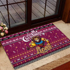 Lions Football Xmas Rubber Doormat Australia AFL Mascot