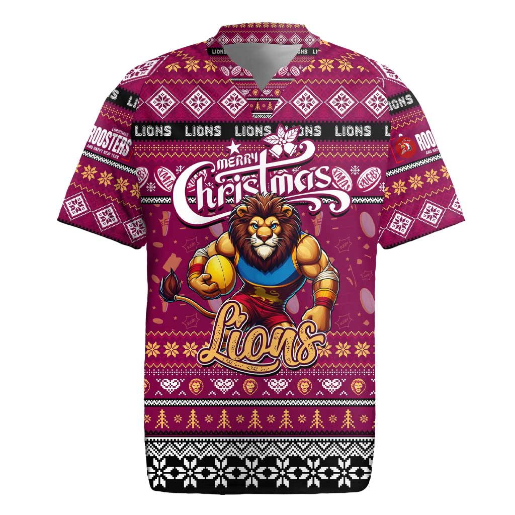 Personalized Lions Rugby Xmas Rugby Jersey Australia AFL Mascot