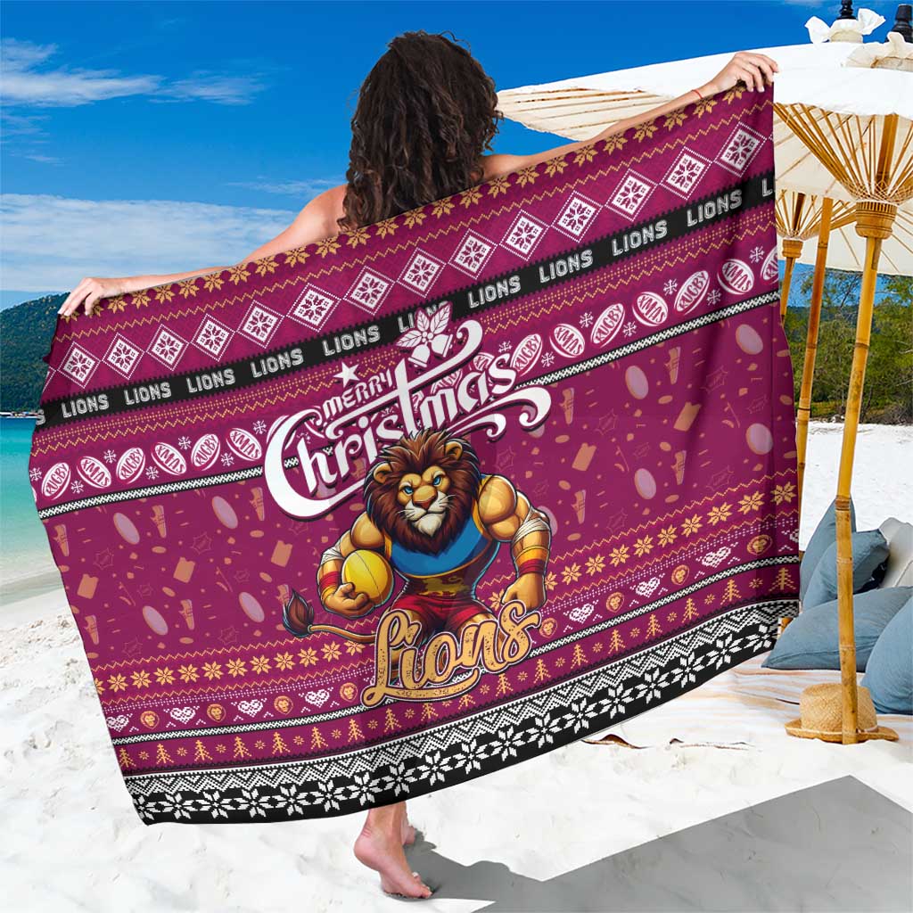 Lions Football Xmas Sarong Australia AFL Mascot