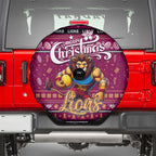 Lions Football Xmas Spare Tire Cover Australia AFL Mascot