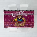 Lions Football Xmas Tablecloth Australia AFL Mascot