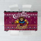 Lions Football Xmas Tablecloth Australia AFL Mascot