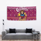 Lions Football Xmas Tapestry Australia AFL Mascot