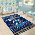 Kangaroos Football Xmas Area Rug Australia AFL Mascot
