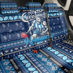 Kangaroos Football Xmas Back Car Seat Cover Australia AFL Mascot