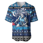 Personalized Kangaroos Rugby Xmas Baseball Jersey Australia AFL Mascot