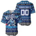 Personalized Kangaroos Rugby Xmas Baseball Jersey Australia AFL Mascot