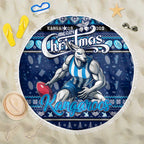 Kangaroos Football Xmas Beach Blanket Australia AFL Mascot